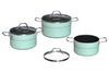 Ảnh Bộ 3 nồi inox 3 đáy nắp kính Sunhouse Eco SHG1122MX 0