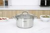 Ảnh Nồi inox 3 đáy nắp kính 20 cm Sunhouse SHG308-20 0