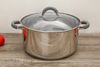 Ảnh Nồi inox 3 đáy nắp kiếng 28cm Hommy CW-S042-28 0