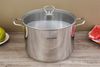 Ảnh Nồi luộc gà inox 3 đáy nắp kính 28 cm Sunhouse SH28LG 0