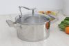 Ảnh Nồi inox 3 đáy nắp kính 20 cm Delites 001NTA 0