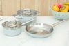 Ảnh Bộ nồi chảo quánh inox 3 đáy nắp kính Sunhouse SHG608 0