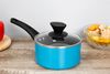 Ảnh Quánh nhôm chống dính nắp kính 16 cm Hommy QE003-16 Xanh 0
