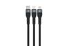 Ảnh Cáp 3 đầu Type C - Type C Lightning Micro 1.2m Xmobile LTTO-12 0