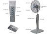 Ảnh Quạt cây Mitsubishi LV16RA/RS/RT/RV-SF-GY-ghi nhạt- điều khiển- Thailand 0
