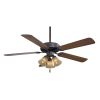 Ảnh Quạt Trần Đèn Luxuryfan 5 Cánh Minka Aire CONTRACTOR ORB F647-25XP-ORB 0