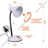 Ảnh Đèn bàn Nanoco E27, trắng NDKC02W 0