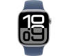 Ảnh Apple Watch Series 10 46mm 4G Viền Nhôm Dây Cao Su Size S/M Bạc MWY03SA/A 0