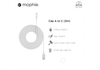 Ảnh Cáp USB-A to USB-C mophie 3M - White - 409903207 0