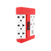 Ảnh Ổ cắm xoay 90º Điện Quang ĐQ ESK RT 53RW 2USB (5 lỗ 3 chấu, 2USB, màu đỏ trắng) 0