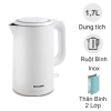 Ảnh Bình đun siêu tốc 1.7 lít Sharp EKJ-17EVPS-WH 0