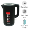Ảnh Bình đun siêu tốc 1.7 lít Sharp EKJ-17EVPS-BK 0