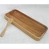 Ảnh Khay CN Cạnh Thẳng Gỗ Xà Cừ Thanh Tú 18 x 36Cm 0