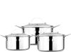 Ảnh Bộ nồi inox cao cấp 3 lớp đáy liền 3 món Elmich 16-20-24 cm 0