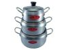 Ảnh Bộ nồi 3 món King Cook HT06KC 16-20-24 cm 0