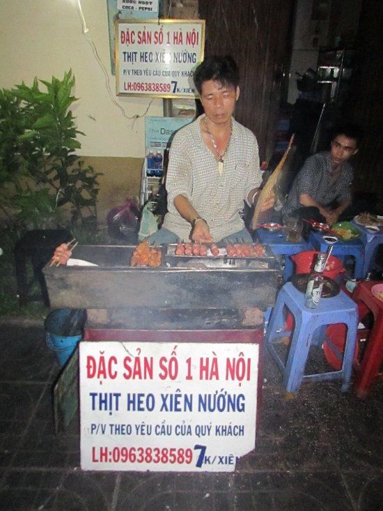 Ảnh Thịt Heo Xiên Nướng Hà Nội