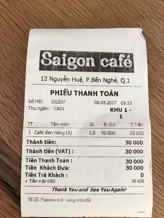 Ảnh Saigon Café Đồng Khởi