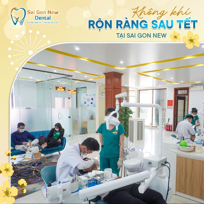 Hình ảnh phòng khám Sài Gòn New Dental - không gian hiện đại, tiện nghi