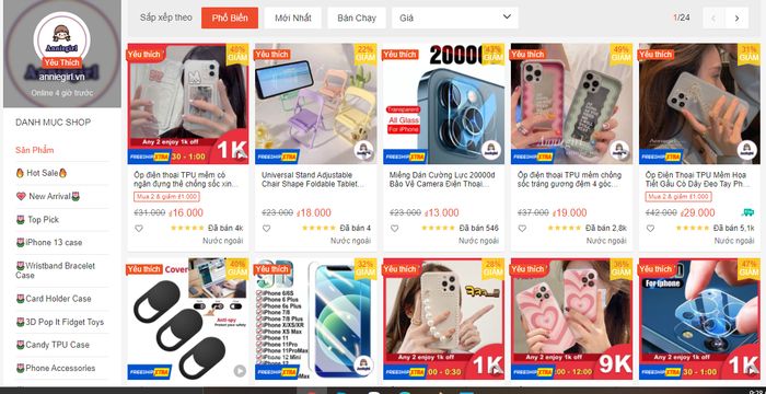 Những mẫu ốp lưng bán chạy nhất Anniegirl.vn