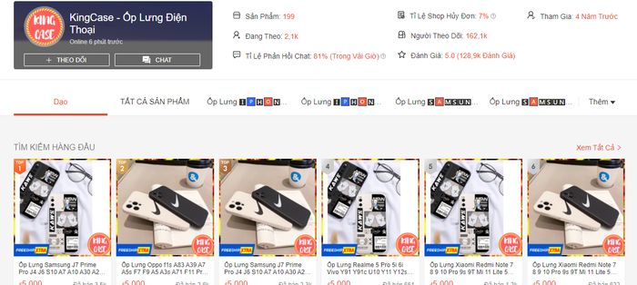 Những mẫu ốp lưng bán chạy tại King Case