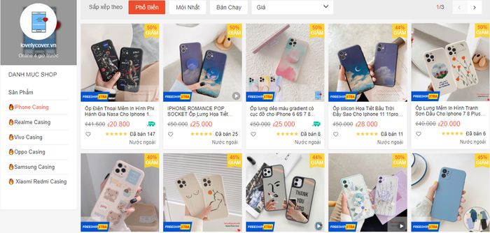 Những mẫu ốp lưng bán chạy tại Lovelycover
