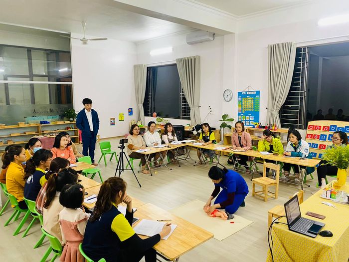 Góc học tập sáng tạo và đầy cảm hứng tại Trường Mầm Non Việt Mỹ Montessori Yên Định