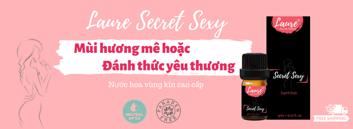 Hình ảnh chân thực nước hoa vùng kín Laure Secret Perfume - phiên bản cao cấp