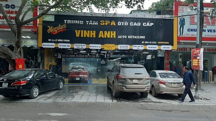 Không gian chuyên nghiệp tại AutoSpa Vinh Anh