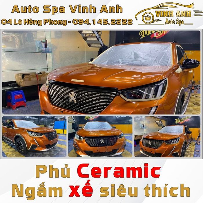 Quy trình phủ ceramic chuẩn tại AutoSpa Vinh Anh
