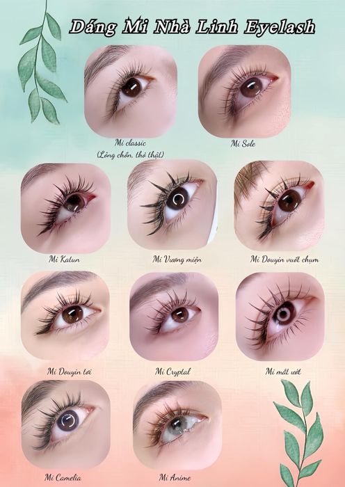 Tác phẩm nối mi nghệ thuật tại Linh Eyelash