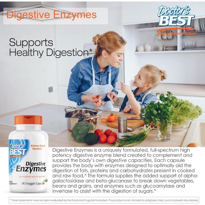 Men tiêu hóa Doctor's Best Digested Enzymes hình ảnh 2