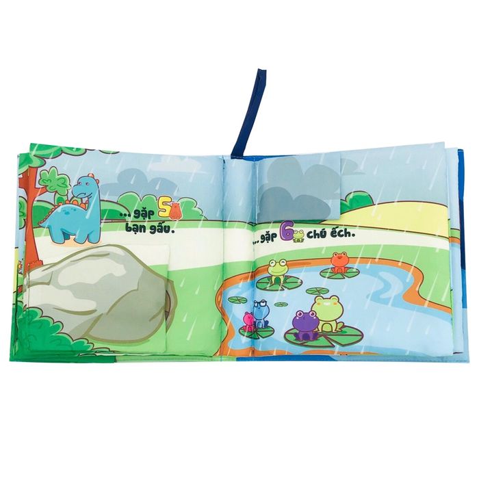 Sách Vải Giáo Dục Sớm Cho Trẻ 0-4 Tuổi - Lật Mở Đa Tương Tác Song Ngữ - Lalala Baby - Hình 2
