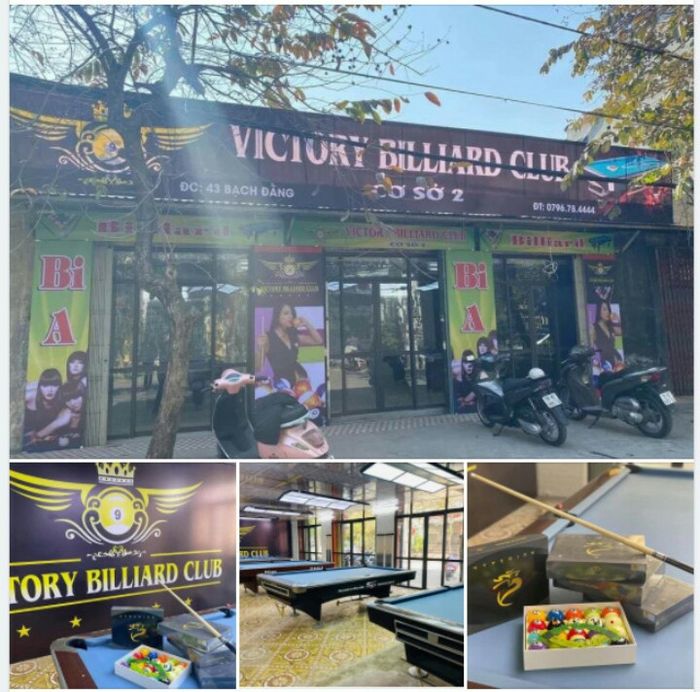 Hình ảnh ấn tượng về không gian chơi bida tại Victory Billiard Club