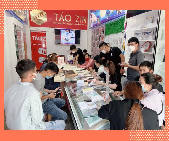 Không gian trải nghiệm sản phẩm tại Táo Zin