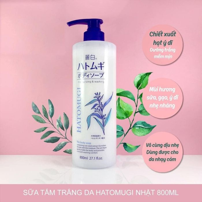 Hình ảnh sữa tắm trắng da Hatomugi chính hãng Nhật Bản