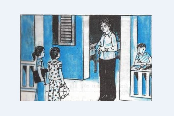 Hình ảnh cô giáo dịu hiền lớp em