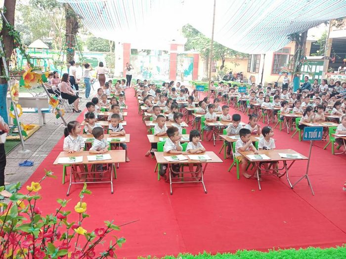 Hình ảnh Trường Mầm Non Đông Vĩnh - Góc học tập và vui chơi đầy màu sắc, nơi trẻ thỏa sức sáng tạo.