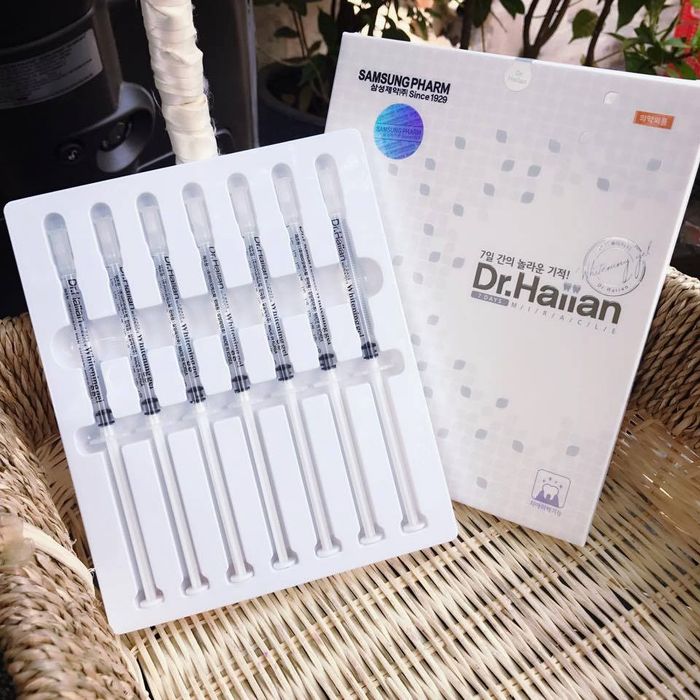 Bộ sản phẩm đầy đủ gel tẩy trắng DR.Haiian