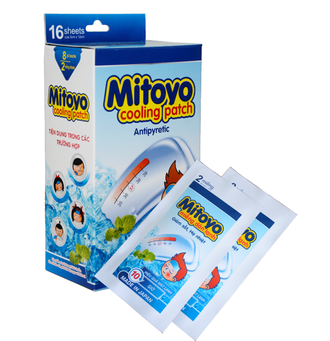 Hình ảnh miếng dán hạ sốt Mitoyo Cooling Patch 2