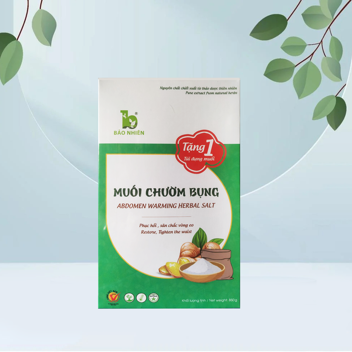 Hình ảnh thực tế muối chườm bụng Bảo Nhiên - Sản phẩm cao cấp