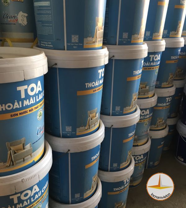Hình ảnh sơn TOA Thoải Mái Lau Chùi bóng mờ 2
