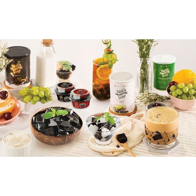 Thạch đen sương sáo ăn liền Black Jelly – DrFood hình 2