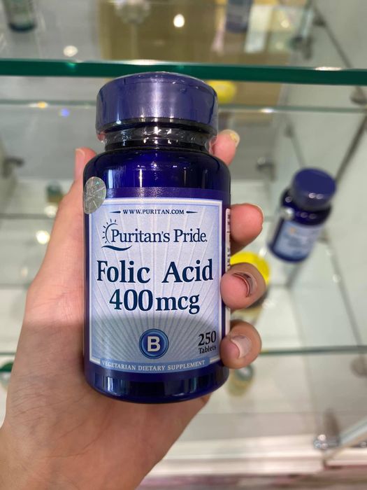 Viên bổ sung Axit Folic Puritan’s Pride Folic Acid 400 mcg hình ảnh 1