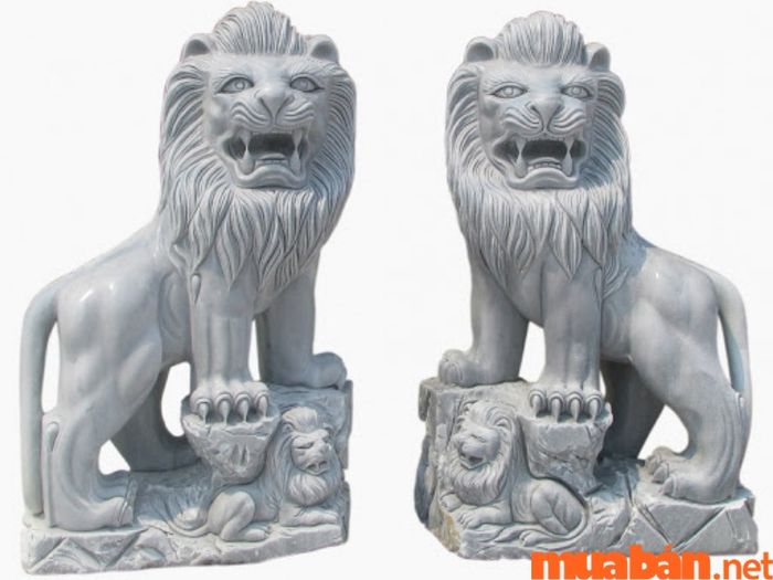 Sư tử đá phong thủy đúng cách