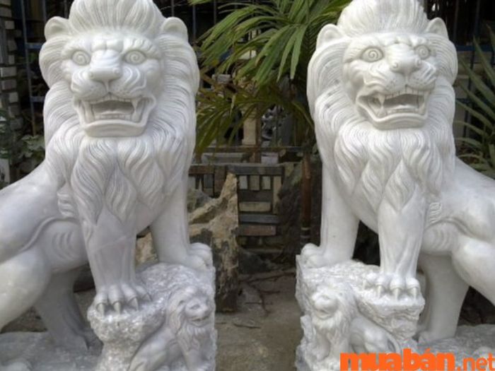Linh vật sư tử đá phong thủy