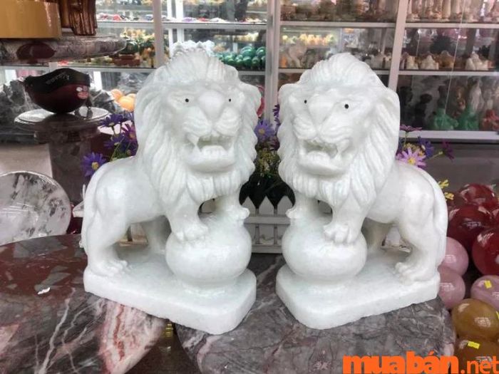 Tượng sư tử đá phong thủy đẹp mắt