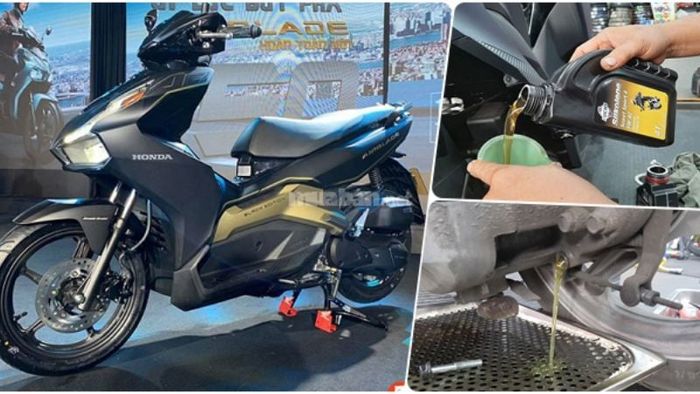 hướng dẫn thay nhớt xe tay ga Air Blade