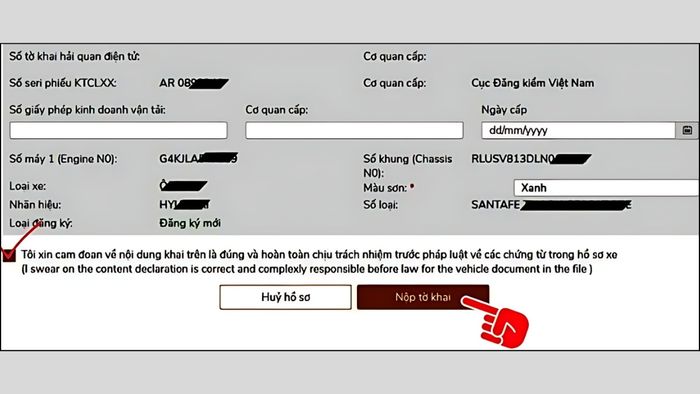 Hướng dẫn tạo biển số xe trên VNeID khi đăng ký mới bước 3