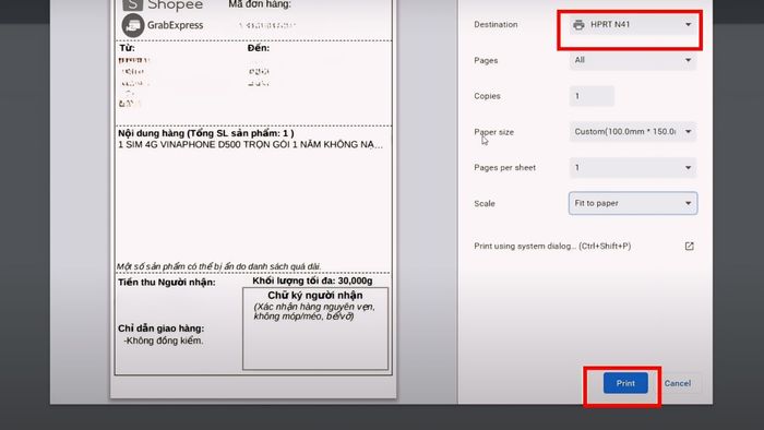 Hướng dẫn cài đặt máy in nhiệt HPRT trên máy tính - Bước 4