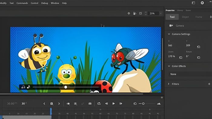 Các tính năng nổi bật của Adobe Animate 1